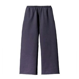 Yeezy Gap Dark Blue Fleece Joggers Wide-Leg Pants Unisex XS New